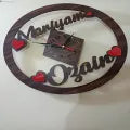 Customized name wooden clock